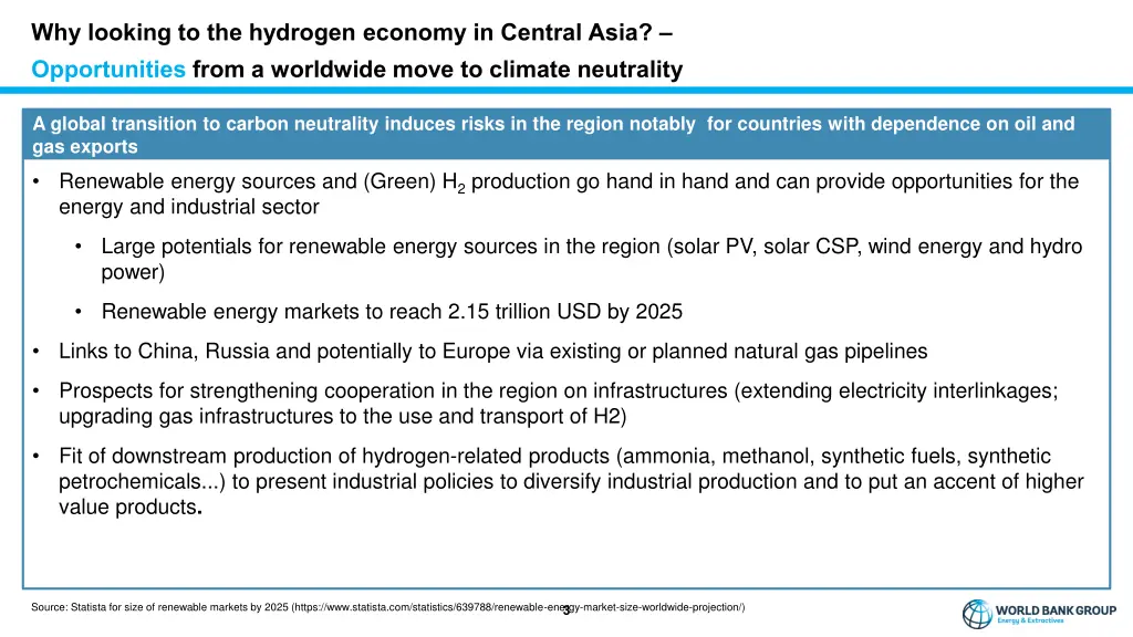 why looking to the hydrogen economy in central