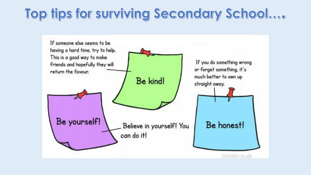 top tips for surviving secondary school 1