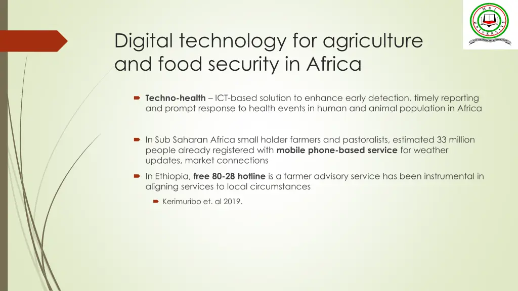 digital technology for agriculture and food