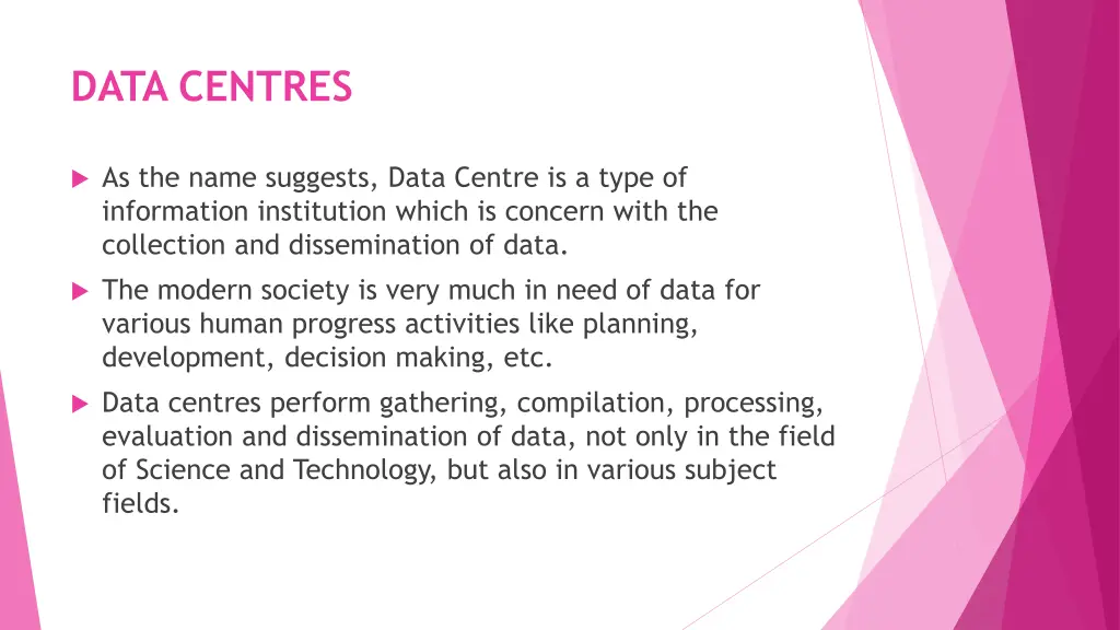 data centres