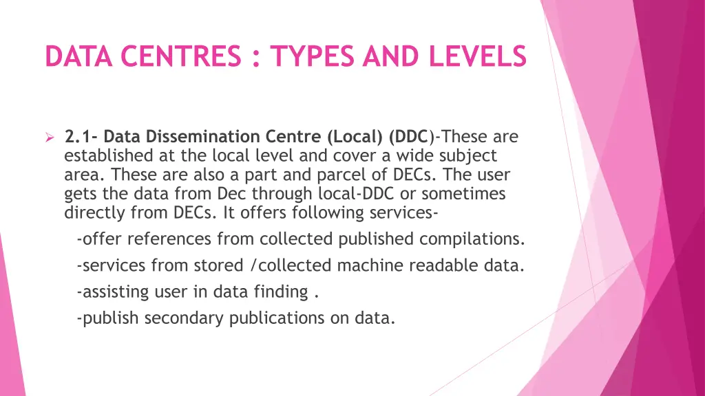 data centres types and levels 1