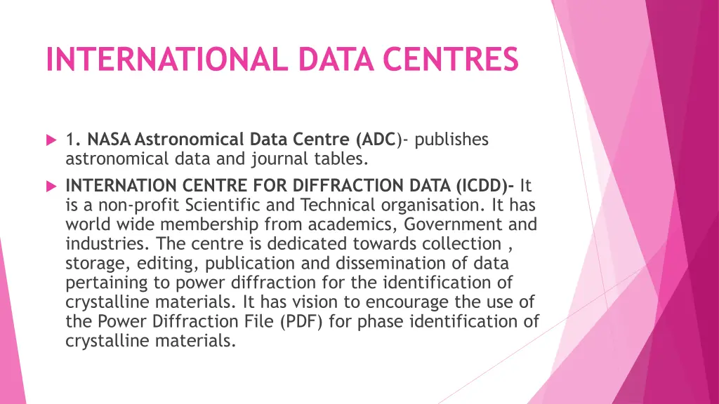 international data centres