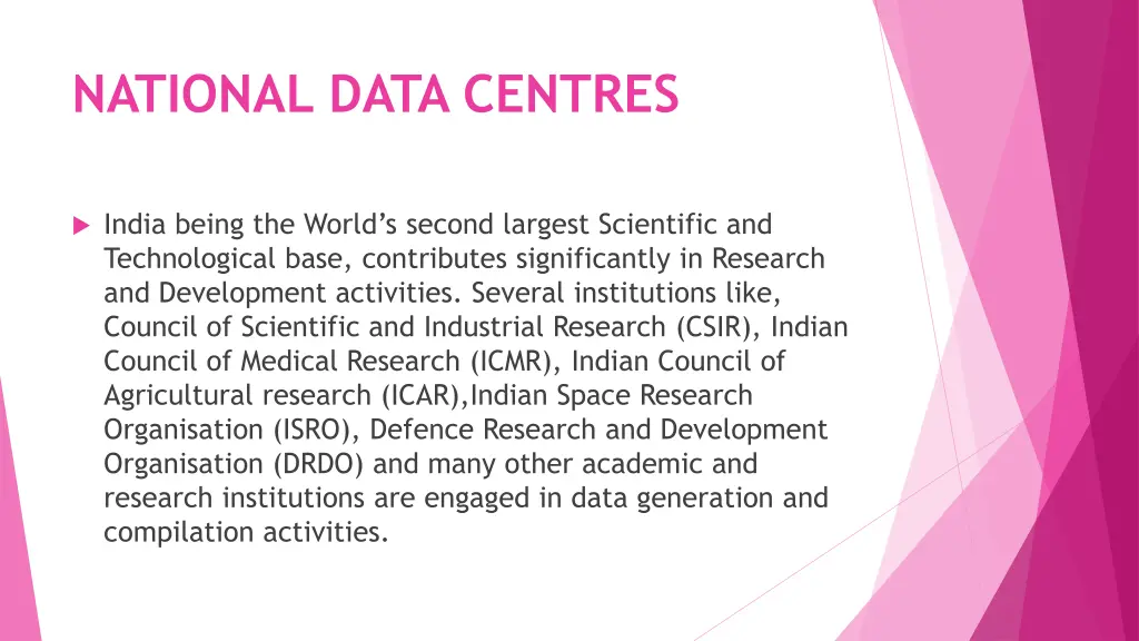 national data centres