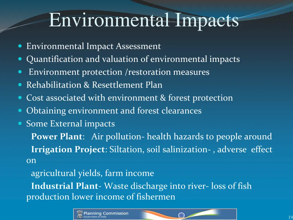 environmental impacts