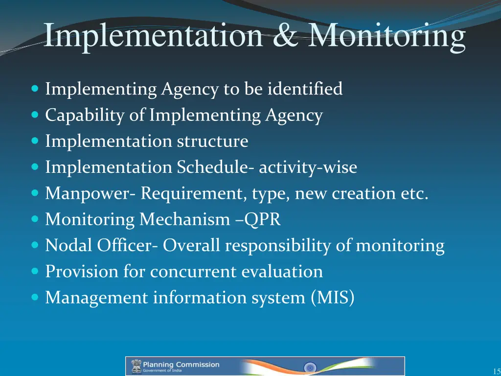 implementation monitoring