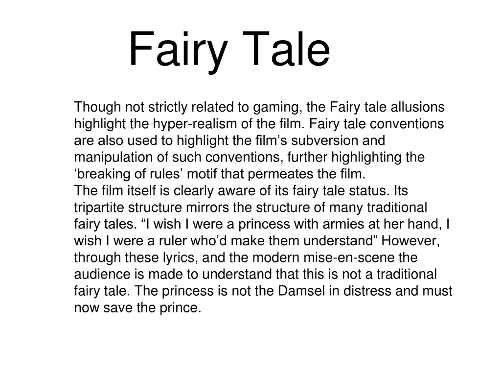 fairy tale