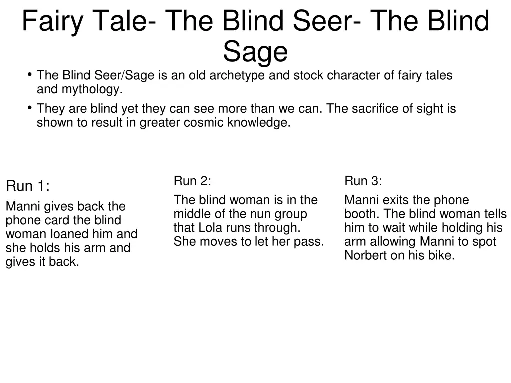 fairy tale the blind seer the blind sage