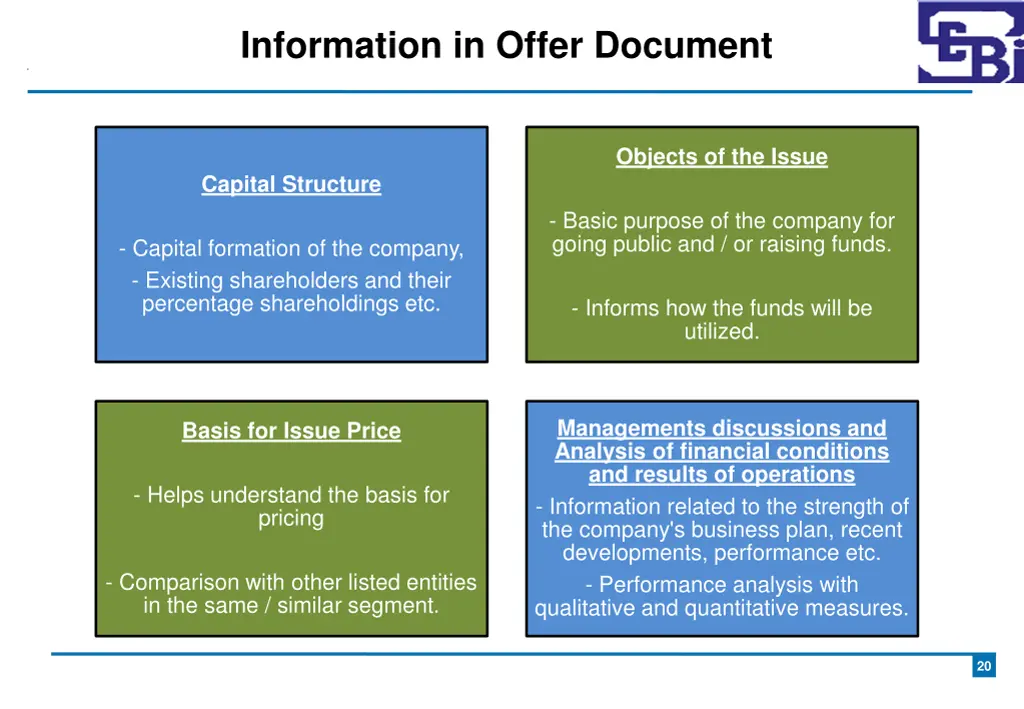 information in offer document 1