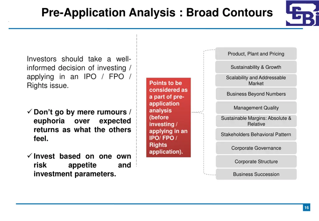 pre application analysis broad contours