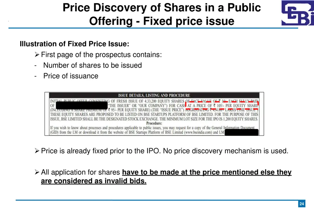 price discovery of shares in a public offering 2