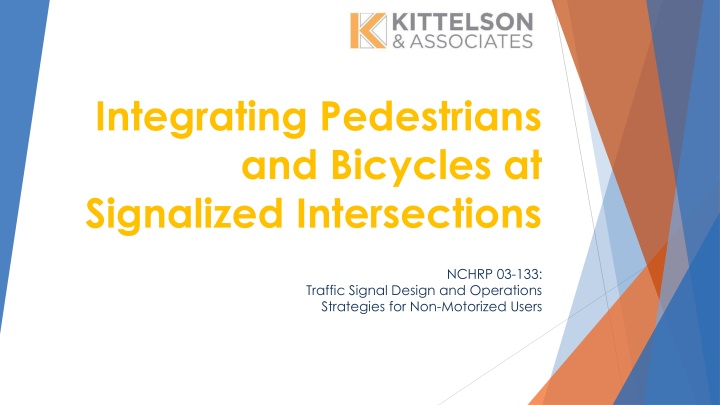 integrating pedestrians and bicycles