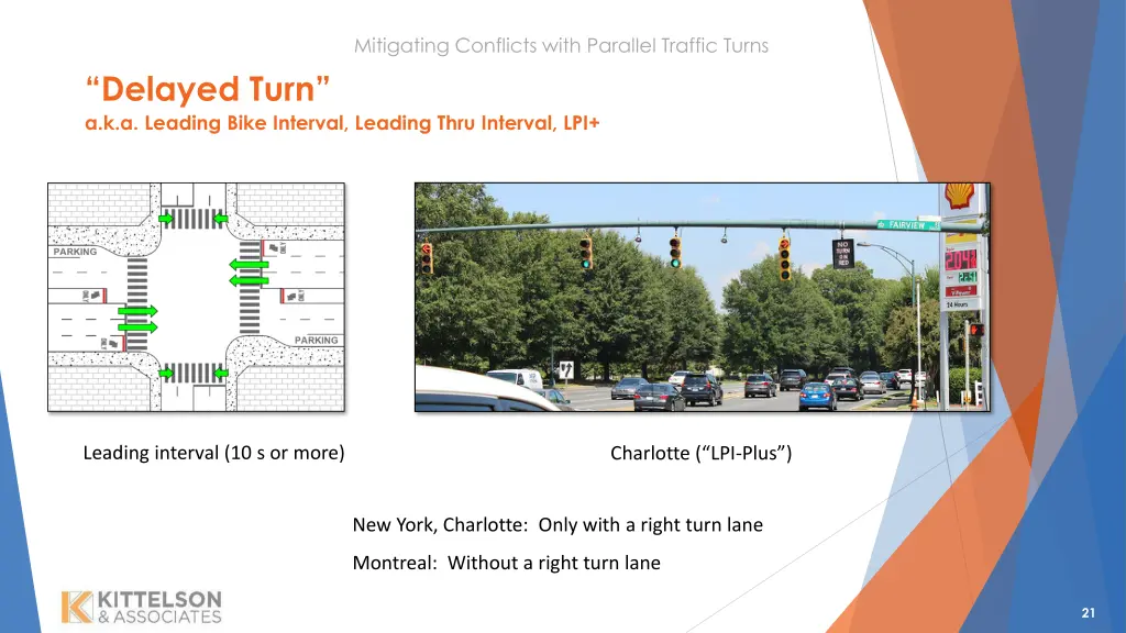 mitigating conflicts with parallel traffic turns