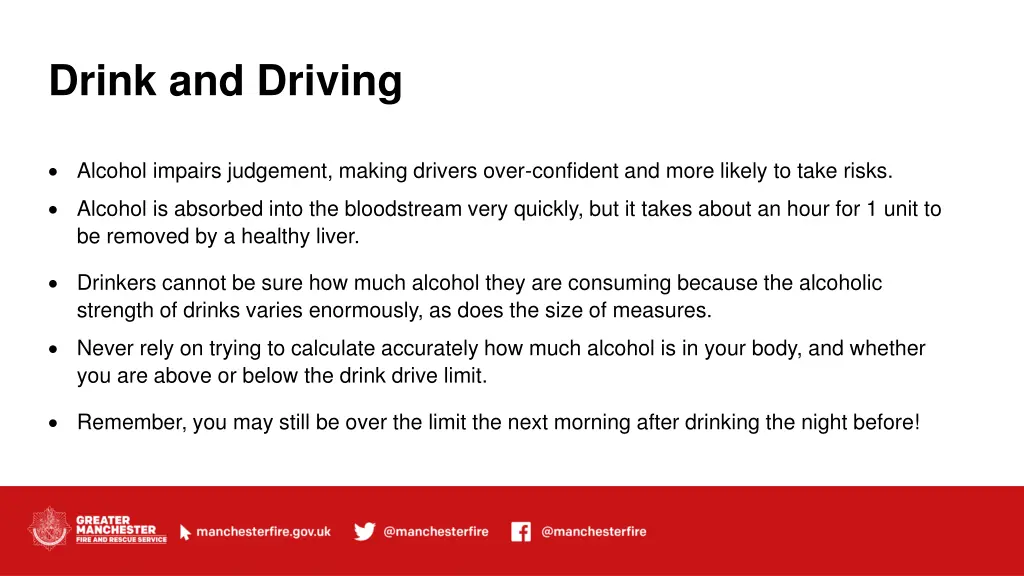 drink and driving