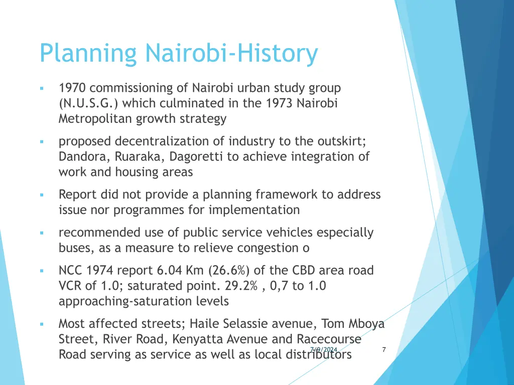 planning nairobi history