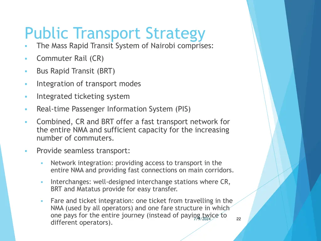 public transport strategy the mass rapid transit