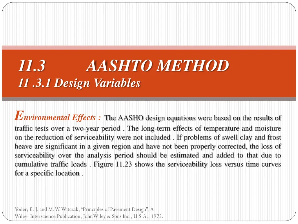 11 3 aashto method 11 3 1 design variables 6