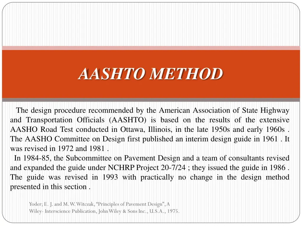 aashto method