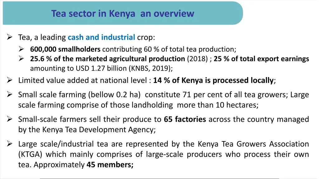 tea sector in kenya an overview