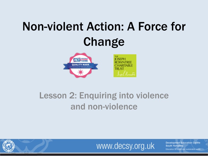 non violent action a force for change