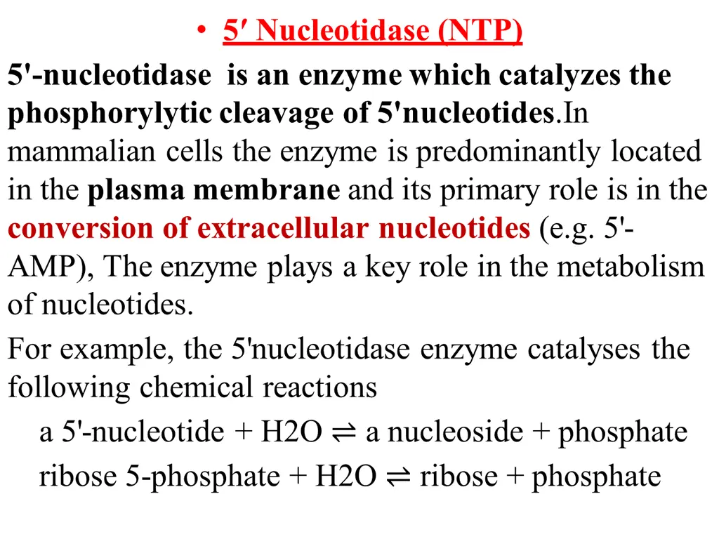 5 nucleotidase ntp