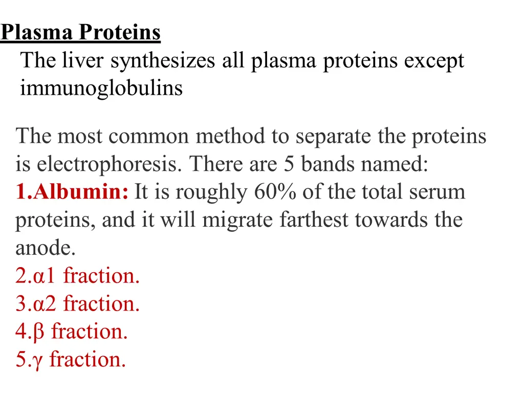 plasma proteins the liver synthesizes all plasma