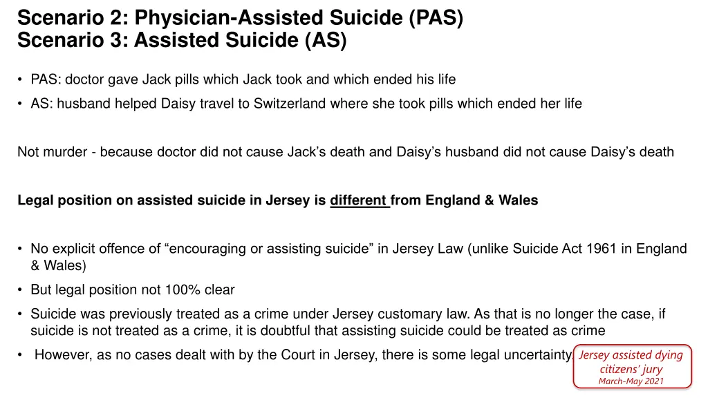 scenario 2 physician assisted suicide