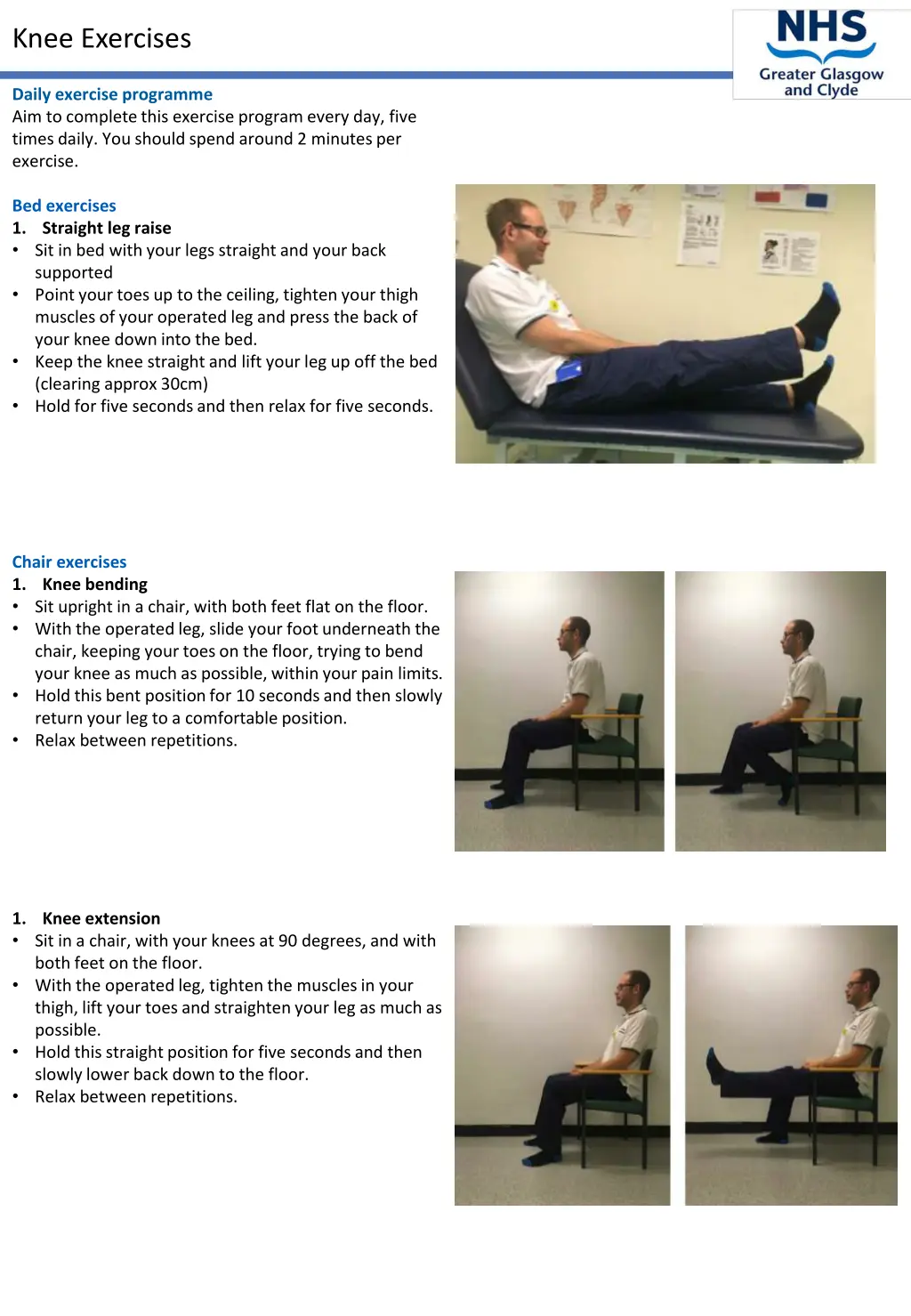 knee exercises