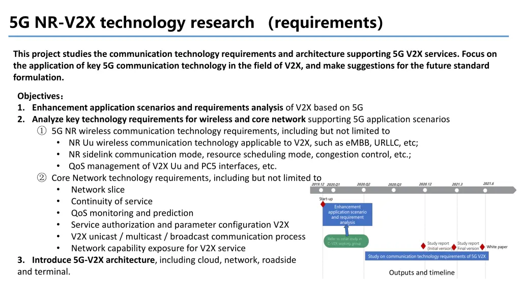 5g nr v2x technology research requirements