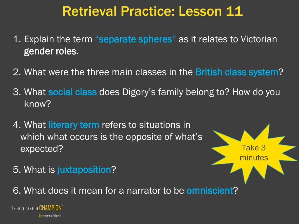 retrieval practice lesson 11