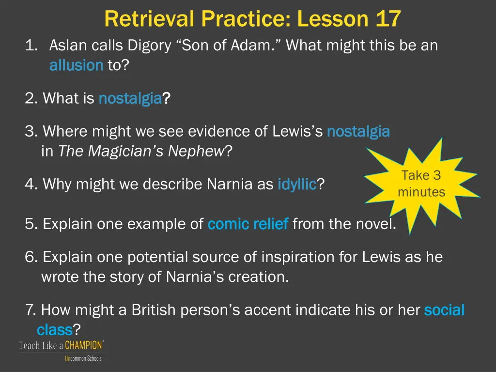 retrieval practice lesson 17