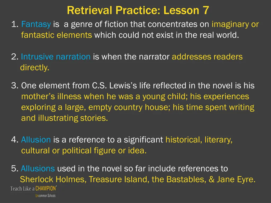 retrieval practice lesson 7 1