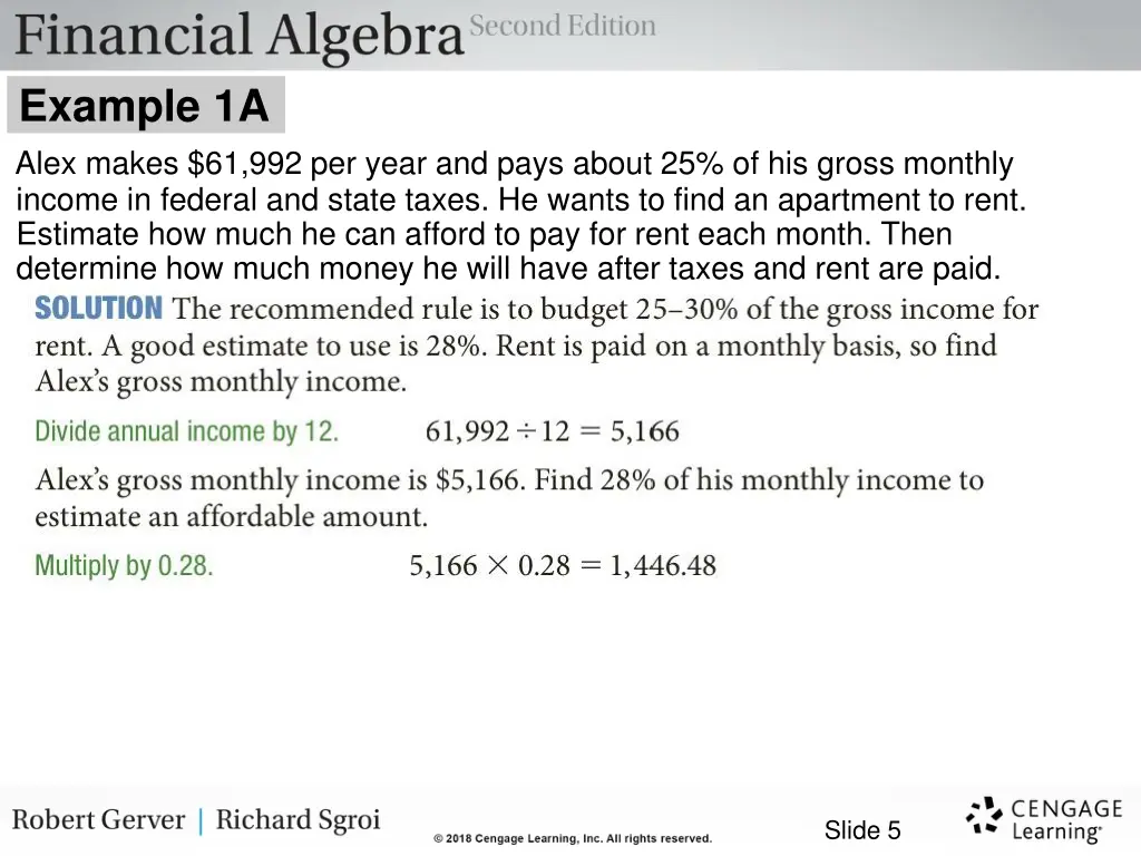 example 1a alex makes 61 992 per year and pays 1