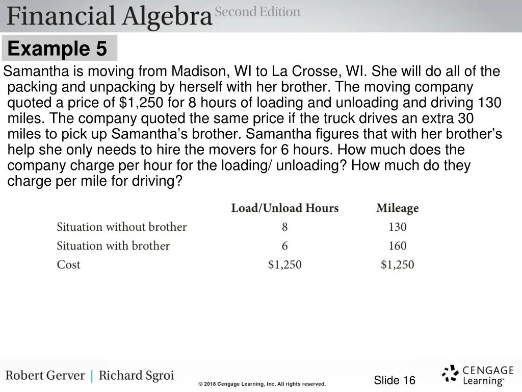 example 5 samantha is moving from madison 1