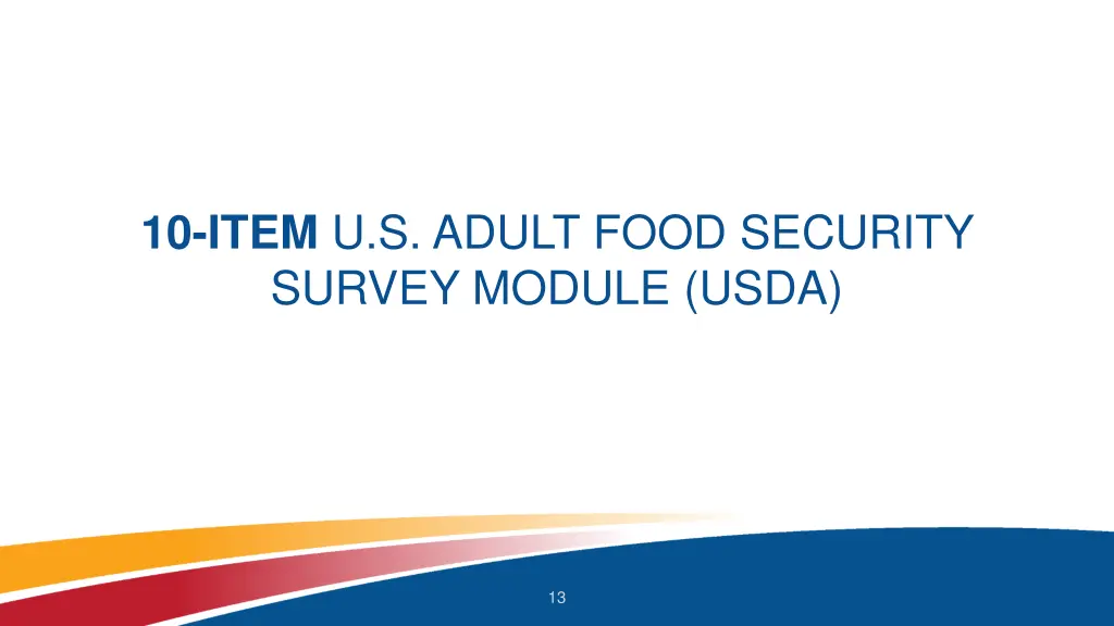 10 item u s adult food security survey module usda