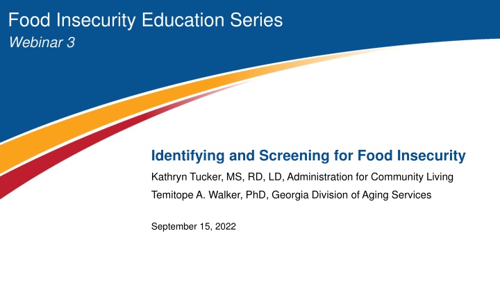 food insecurity education series webinar 3