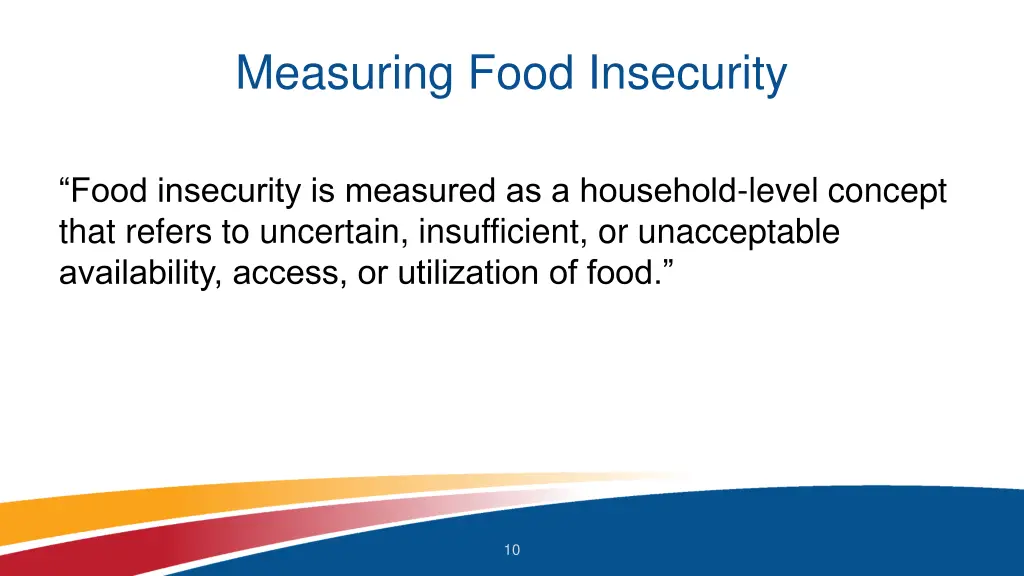 measuring food insecurity