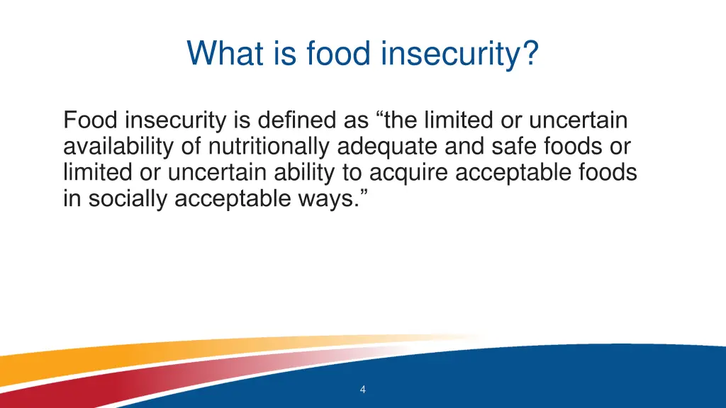 what is food insecurity