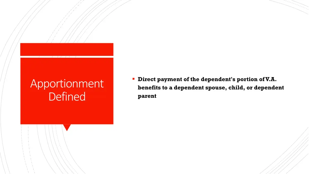 direct payment of the dependent s portion