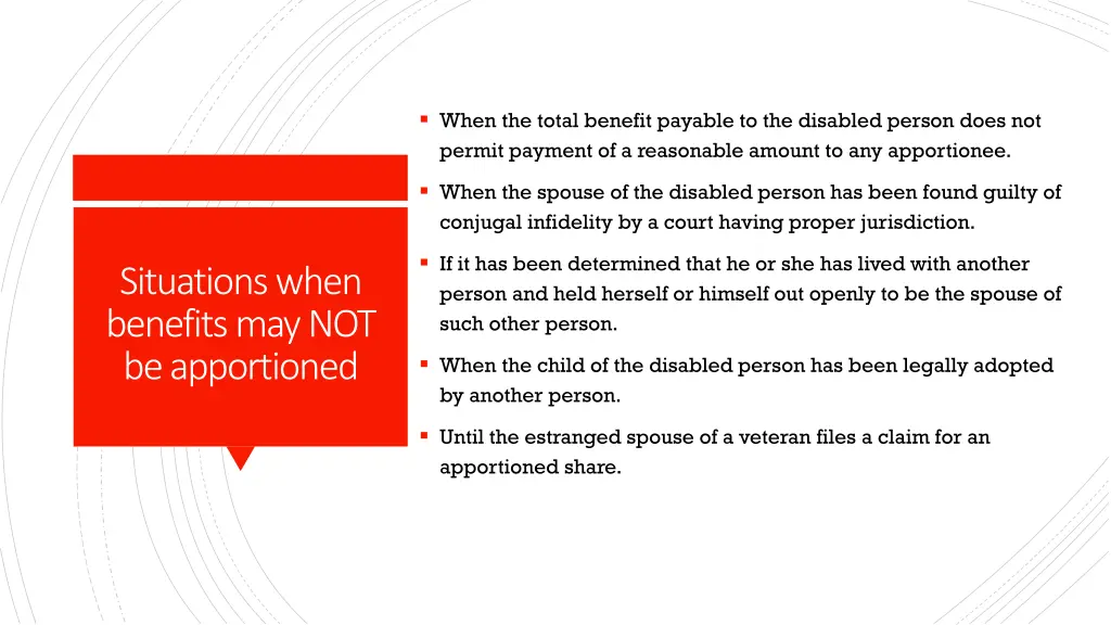 when the total benefit payable to the disabled