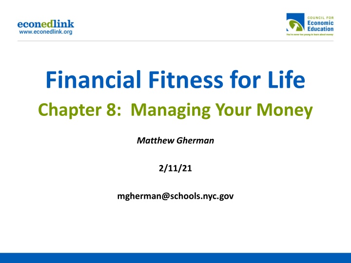 financial fitness for life chapter 8 managing