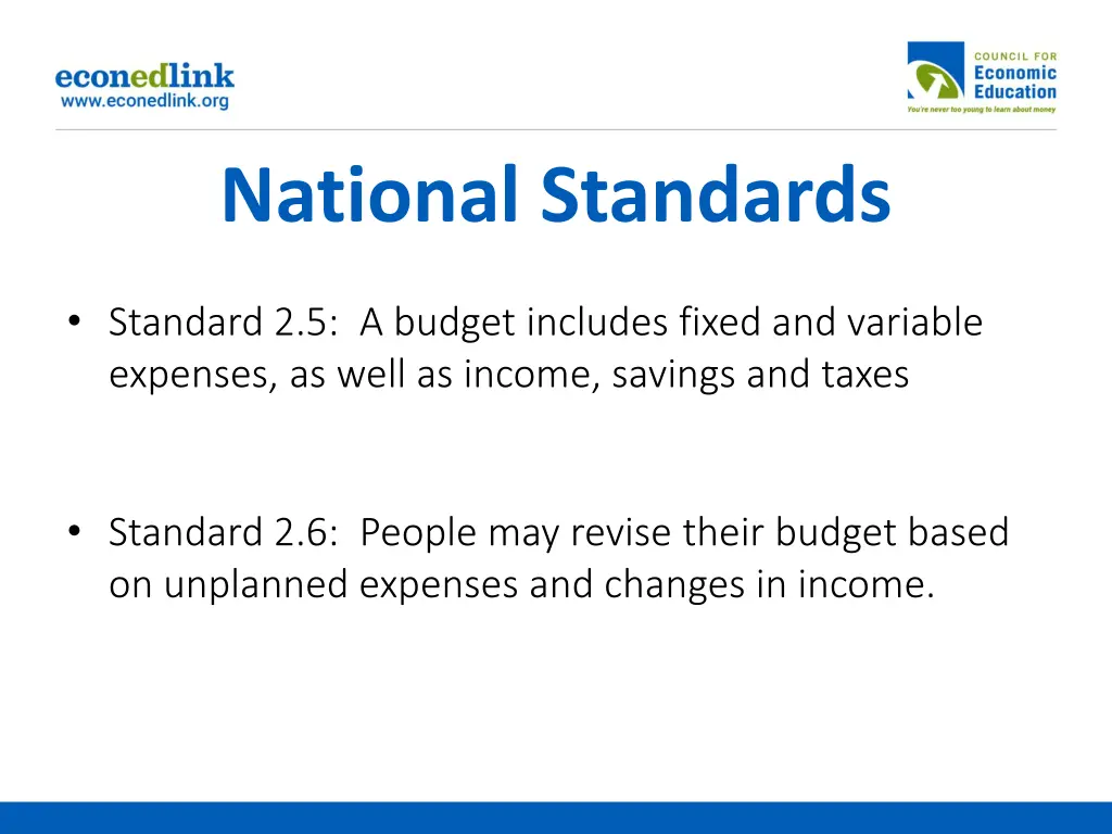 national standards