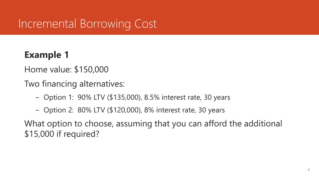 incremental borrowing cost 1