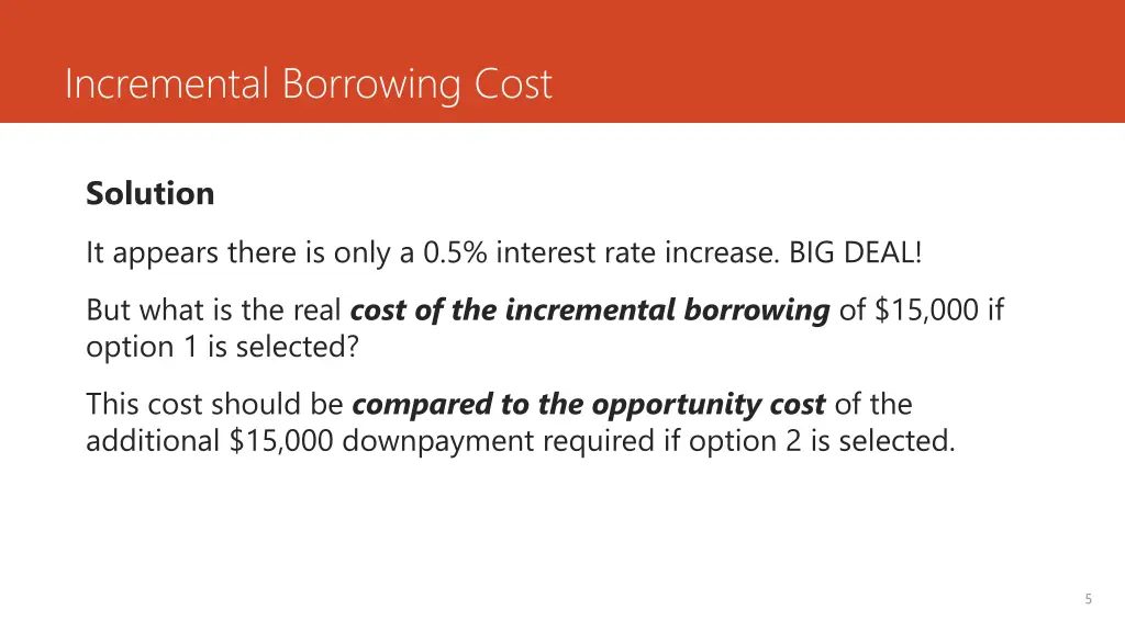 incremental borrowing cost 2