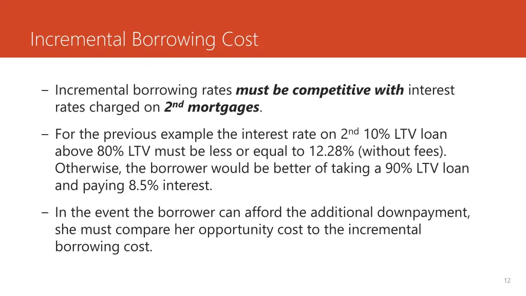 incremental borrowing cost 9