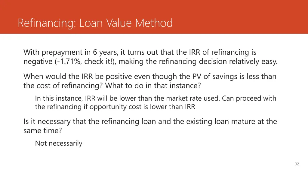 refinancing loan value method 6