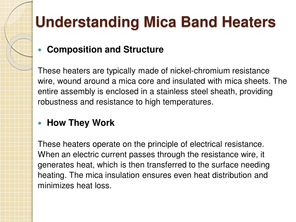 understanding mica band heaters