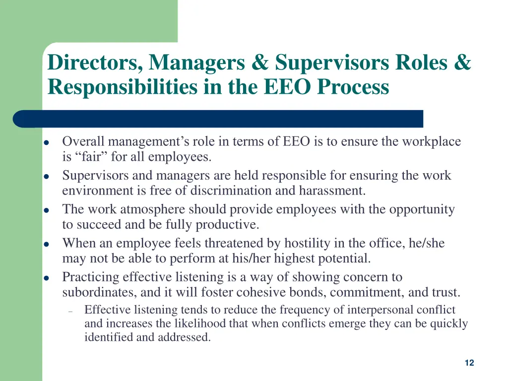 directors managers supervisors roles