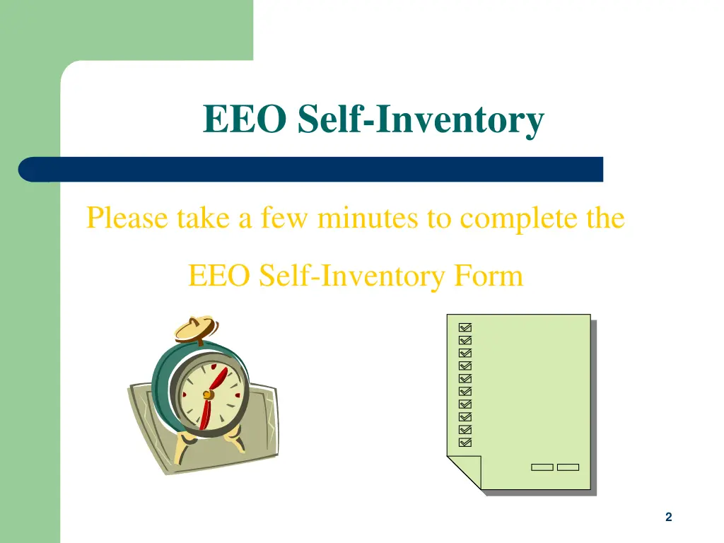 eeo self inventory