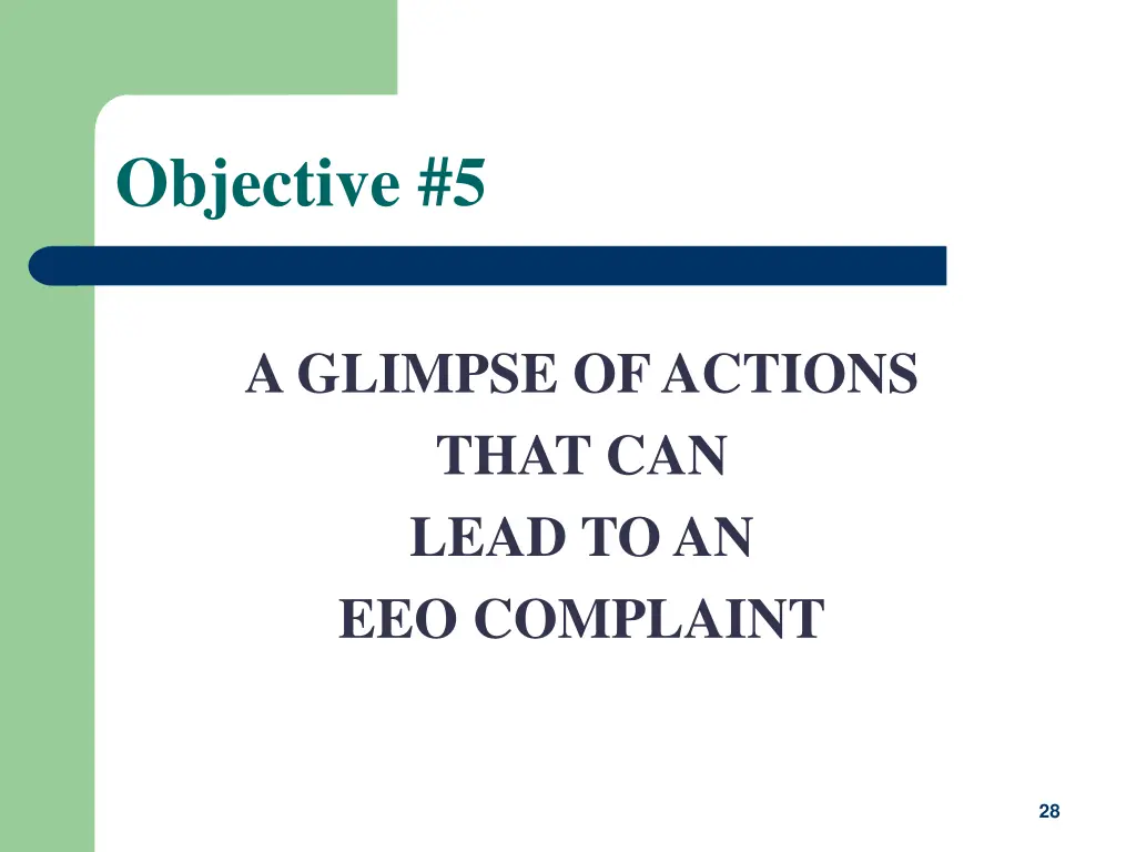 objective 5