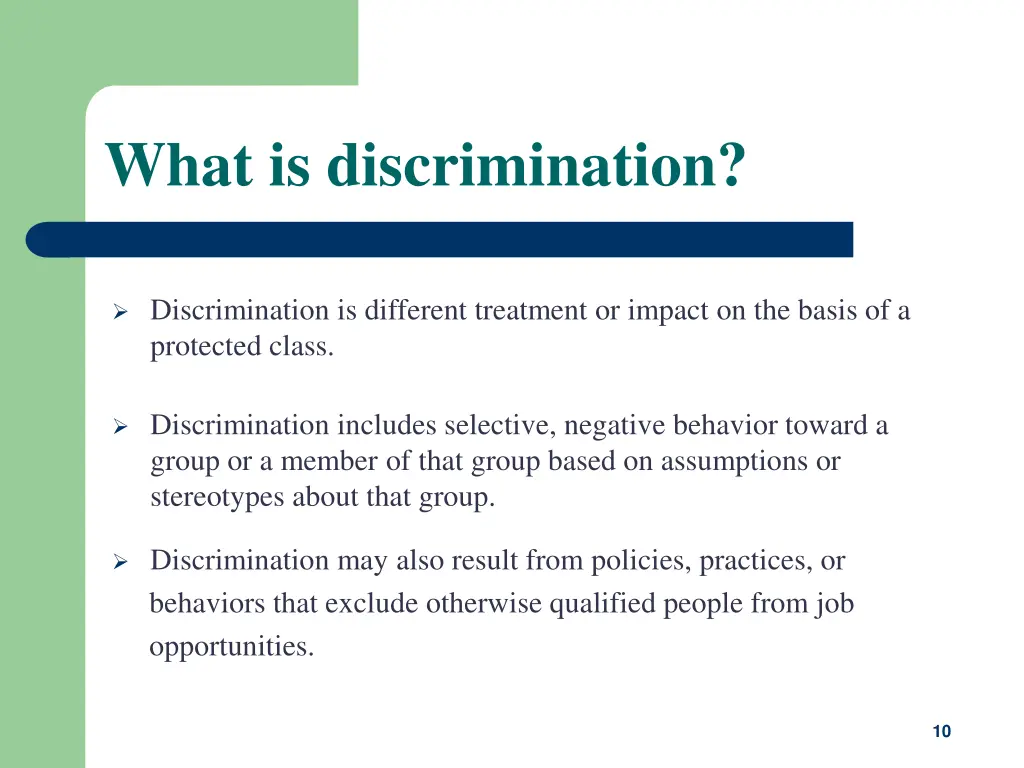 what is discrimination